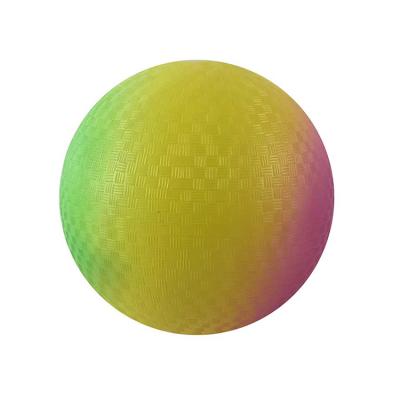 China PVC Inflatable Toy Balls Toy Promotional Kids Toy Mini Rainbow Inflatable Ball Playground Toy Balls for sale