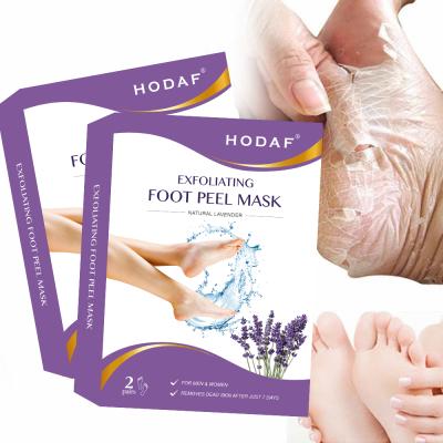 China Hot Selling HODAF Foot Exfoliating Peeling Nourishing Magic Foot Mask For Foot Skin Care for sale