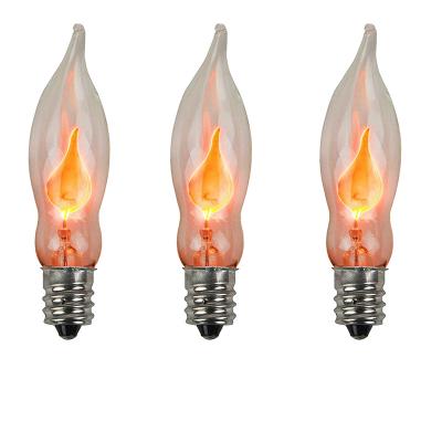 China Christmas Factory Price C18 Decorative Long Tip Vintage Bulb Candle Incandescent Lamp Bulb for sale