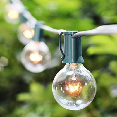 China G40 50FT Festival Globe String Light With 52 Clear Bulb Wedding Party Patio Indoor Outdoor Use for sale