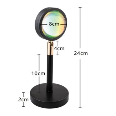 China Household Sets RGB Sunset Light Factory Atmosphere Light RGB16 Color Remote Control Sunset Light 5w for sale