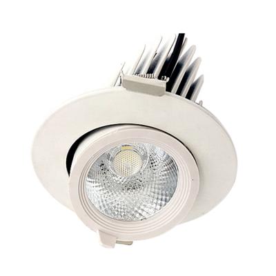 China 20W 30W 40W Commercial Professional Adjustable Indoor Recessed Light COB LED Ceiling Light Downlight for sale