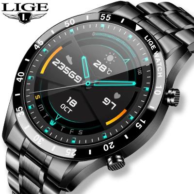 China 2021 LIGE Multifunctional Full Touch Screen Sports Fitness Tracker Watches IP67 Waterproof Men's Smart Watch Smartwatch for sale