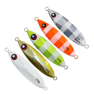 China Metal Fishing Baits Bright Good Quality Diamond Jig Fishing Lure Slow Throwing Bait With Strong Single Hook for sale