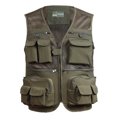 China Good Quality Durable Casual Outdoor Mesh Anti-pilling Quick-drying Fishing Adult Vest for sale