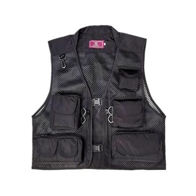 China Wholesale Men's QUICK DRY Photographer's Outdoor Fishing Journalist Vest With Polyester Mesh Lining for sale