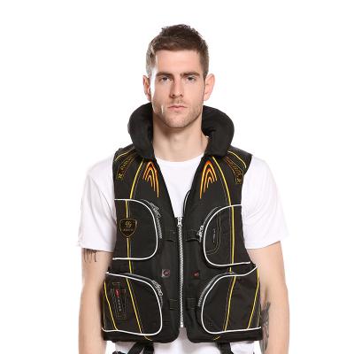 China Professional Fishing Life Jacket Surfing Drift Surfing Rescue Waterskiing Super Buoyancy Multi-pocket Detachable Sea Fishing Life Vest for sale