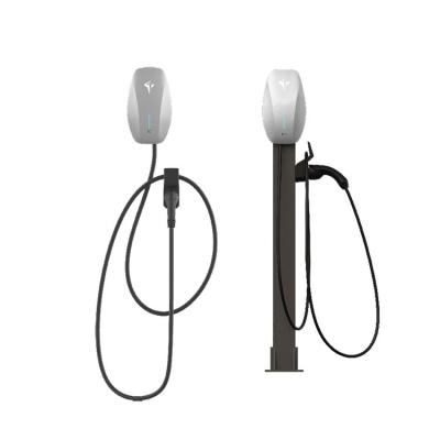 China Colorful lights GB/T 7kW AC Hot Sale High Quality 7Kw Ev Car Charger Electric Vehicle Charging Station for sale