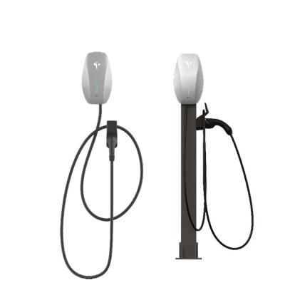 China Colorful lights GB/T 7kW AC Wholesale Manufacture Price Electric Vehicle Car Ev Charging Pile Station for sale