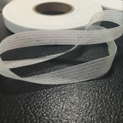 China Water Soluble Double Side Hot Melt Web Adhesive Interlining Fusible Tape For Clothes WF8525 for sale