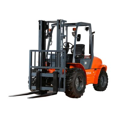 China Easy Operation Safety Convenience 4x4 Articulated Rough Terrain Forklift For Sale Diesel Forklift 3000kg 5000kg FD30 for sale