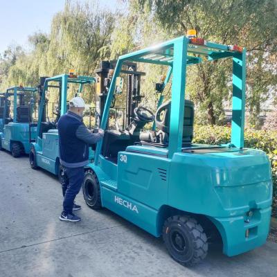 China Hotels China Factory HECHA 2000kg Battery Powered Forklifts 1.5 Ton 3 Wheel Electric Forklift for sale