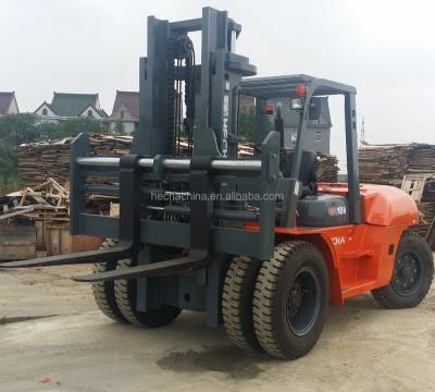 China Hotels 10T Diesel Forklift With ISUZU Engine And Japanese Fork Positioner for sale