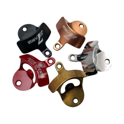 China Promotional/Souvenir Aluminum Zinc Alloy Bottle Mount Wall Mechanism Custom Stainless Steel Sacacorchos Opener Can Custom Logo for sale