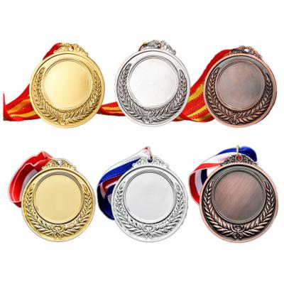 China Health Care Institutes Retail Existing Medal Mold Cheap Custom Logo Basketball Football Sports Awards Souvenirs Blank Medallion for sale