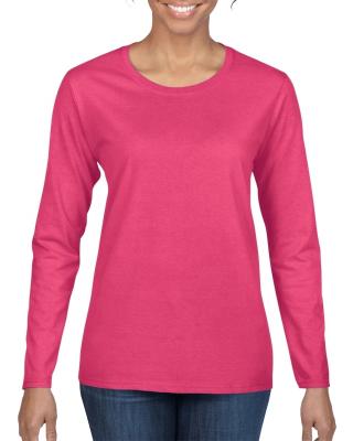 China Anti-pilling WOMEN'S CLASSIC SINGLE T-SHIRT 180 GSM LONG SLEEVE T-SHIRT for sale