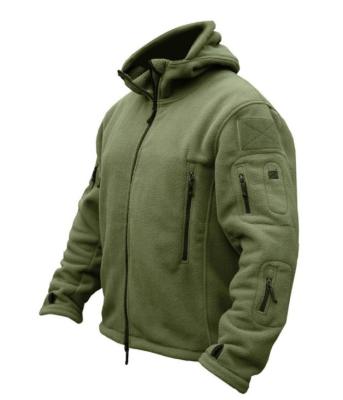 China Cheap 100% Men's Oliver Green Zip Up Wholesale Winter Viable Warmer Polyester Fleece Jacket for sale