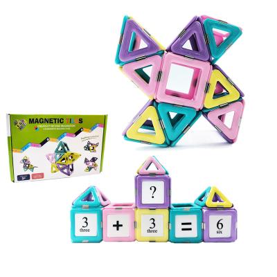 China Intellectual Development Magnetic Building Toys Chinese Manufacture  Wholesale Children's Educational Toys 40Pcs  Upgraded   Magnetic Sheets Magnetic Building Blocks for sale