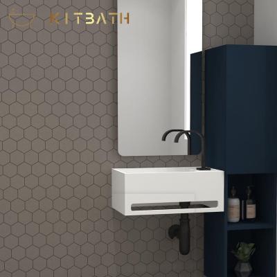 China China Manufacturer Portable Wall Hang Basin Favorable Price Bathroom Sinks Rectangular Wall Hung Basin for sale