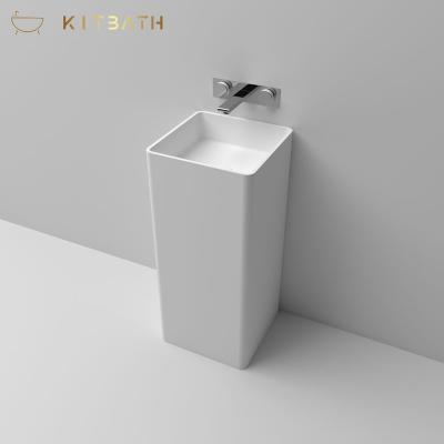 China High Quality Portable Face Basin KITBATH Designer Wash Basin Free Standing Pedestal Sink for sale