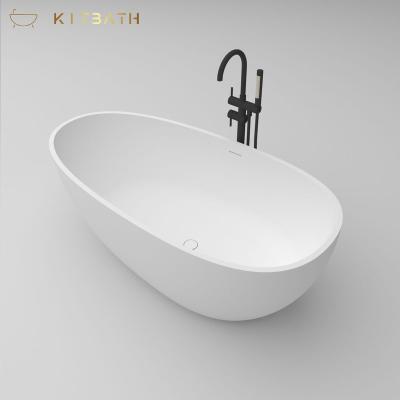 China Portable Pure White Soaking Tubs KBb-02A-170 White Solid Outdoor Freestanding Bathtubs Hot Tubs for sale