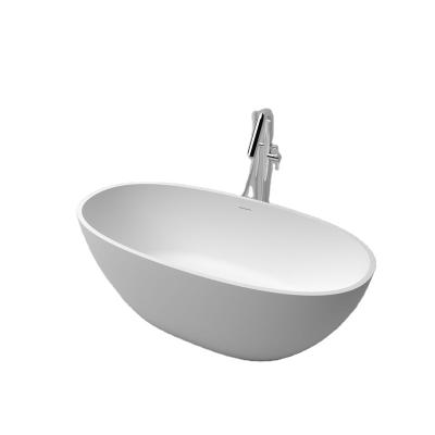 China Eco-Friendly Modern Design Unique 1700mm Customize Colored Hot Acrylic Solid Outdoor Freestanding Oval Tub for sale