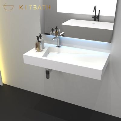 China KITBATH Portable Wall Mount Wash Home Retrofit Sink Wall Hung Wash Basins Cost Effective for sale