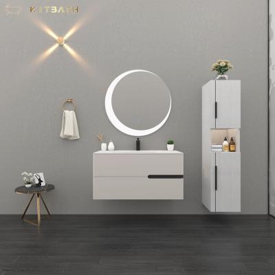 China Manufacturer Bathroom Vanity Customized Mirror Cabinet Top Quality Eco-friendly Bathroom Vanity With Sink for sale