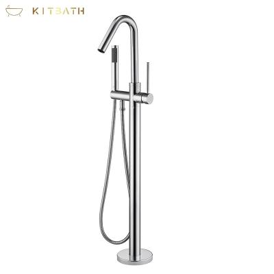 China Floor Stand Faucets KITBATH Bathtub Accessories Faucets Bathroom Floor-Standing Faucets for sale