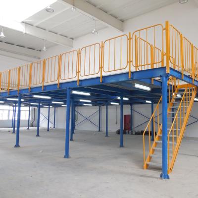 China Eco-friendly Factory Warehouse Multifunctional Steel Platform Mezzanine Rack For Storage for sale