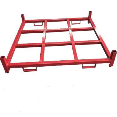 China Corrosion Protection Industry Collapsible Storage Warehouse Folding Heavy Duty Truck Metal Tire Stacking Rack for sale