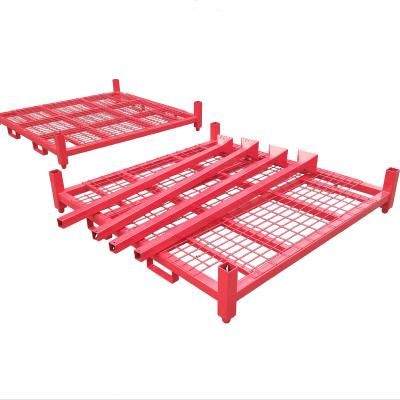 China Stackable Pallet Rack Metal Truck Corrosion Protection Warehouse Mobile Car Tire Rack for sale