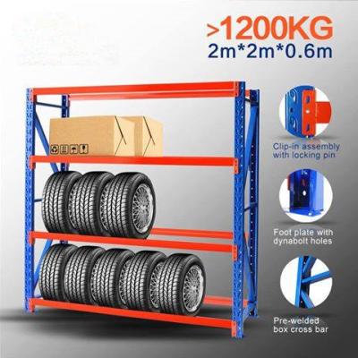 China Multi Double Decker Tire Storage System Steel Wheel Sight Warehouse Tire Display Storage Tire Rack Floor Rack for sale