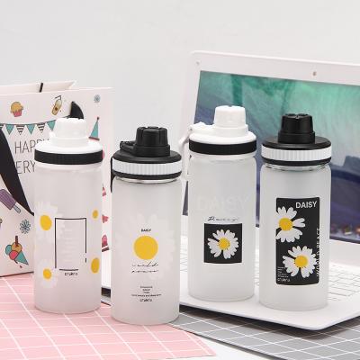 China Viable Flowers Drink Water Bottle New Style With Interesting Designs Fashion 500ml Plastic Water Bottle for sale