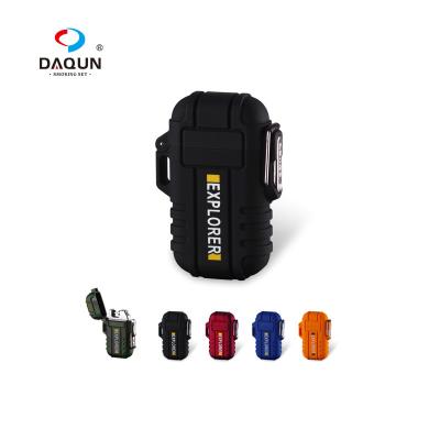 China Waterproof Dual Arc Plasma Rechargeable Lighter For Hiking Surval Camping for sale