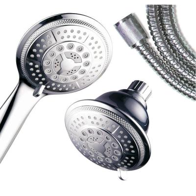 China With Diverter High Pressure Shower Head With Vitamin C Shower Filter Water Saving High Pressure Spa Shower Handheld Set for sale