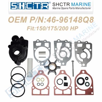 China Outboard engine cooling OEM Water Pump & Impeller Kit for Mercury 46-96148Q8 18-3517 150/175/200HP for sale