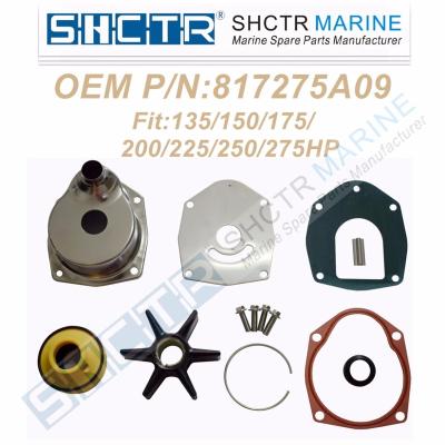 China Outboard engine OEM Quicksilver 817275A09 Mercury Mercruiser Rebuild Water Pump Kit 18-3407 135-275HP for sale