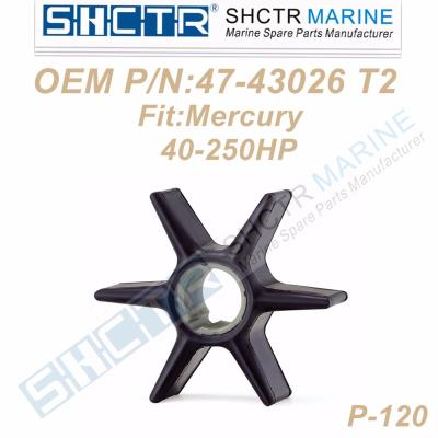 China Neoprene rubber OEM Outboard impeller for Mercury 47-43026-T2 18-3056 40-250HP for sale