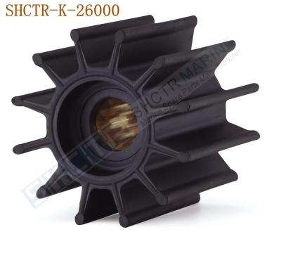 China Neoprene OEM Flexible Impeller for  Sherwood 26000K, DJ Pump 08-34-1201 for sale