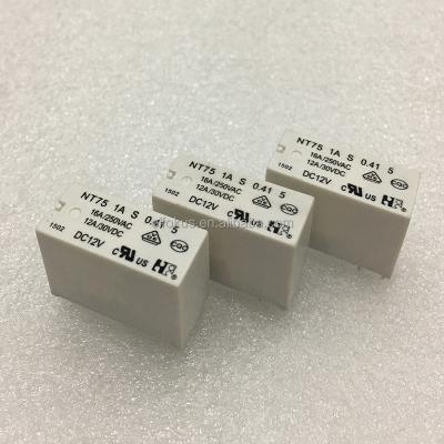 China Sealed Relay NT75 1A S 0.41 HF 5 DC12V 6PIN new and original 16A/12A condition in stock for sale