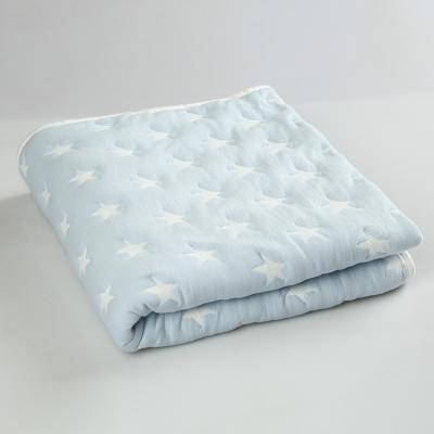 China Soft Luxury Knitted Air Throw Jacquard Star Soft Diaper Kids Warm Blanket for sale