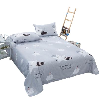 China Cartoon Printing Factory Single Supply Microfiber Ready Stock Hotel Bed Sheet For Beds for sale