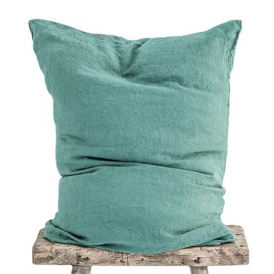 China Wholesale Nondisposable Soft Natural Rectangular French Washed Linen Pillow Case for sale