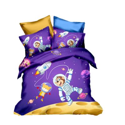 China Unique Design 3D Cartoon Disposable Digital Printing 3pcs Bedding Sets For Home Textile Products for sale