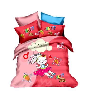 China Disposable Factories For Sale Lovely Cartoon 3D Printed Digital Printing 3pcs Bedding Sets For Home Textile Products for sale