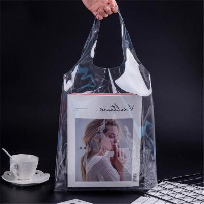 China New Women Clear Packing Handled PVC Shoulder Handbag Travel Storage Transparent Shopping Bags Ambient for sale