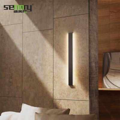 China Modern Aluminum Baseboard Outdoor Angel Brushed Titanium Skriting Board With Led Lights for sale