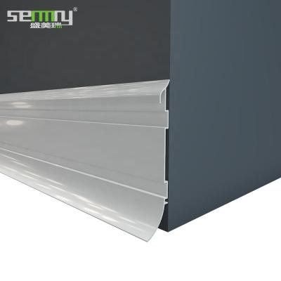 China Free Sample Modern Drop Shipping Hospital Plinth Manufacturer Aluminum Skirting Profiles Aluminum Skirting In Stock for sale