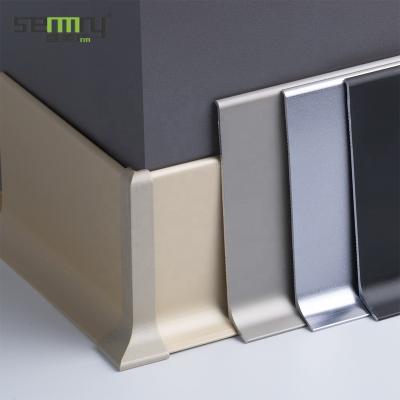 China Aluminum Skirting Profiles modern aluminum skirting board manufacturer free sample waterproof drop shipping skirting board in stock for sale